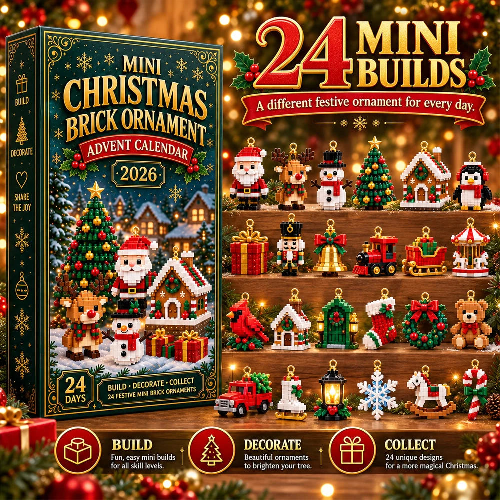 ⏳ 🎄 24-Day Mini Christmas Ornament Advent Calendar 🧱