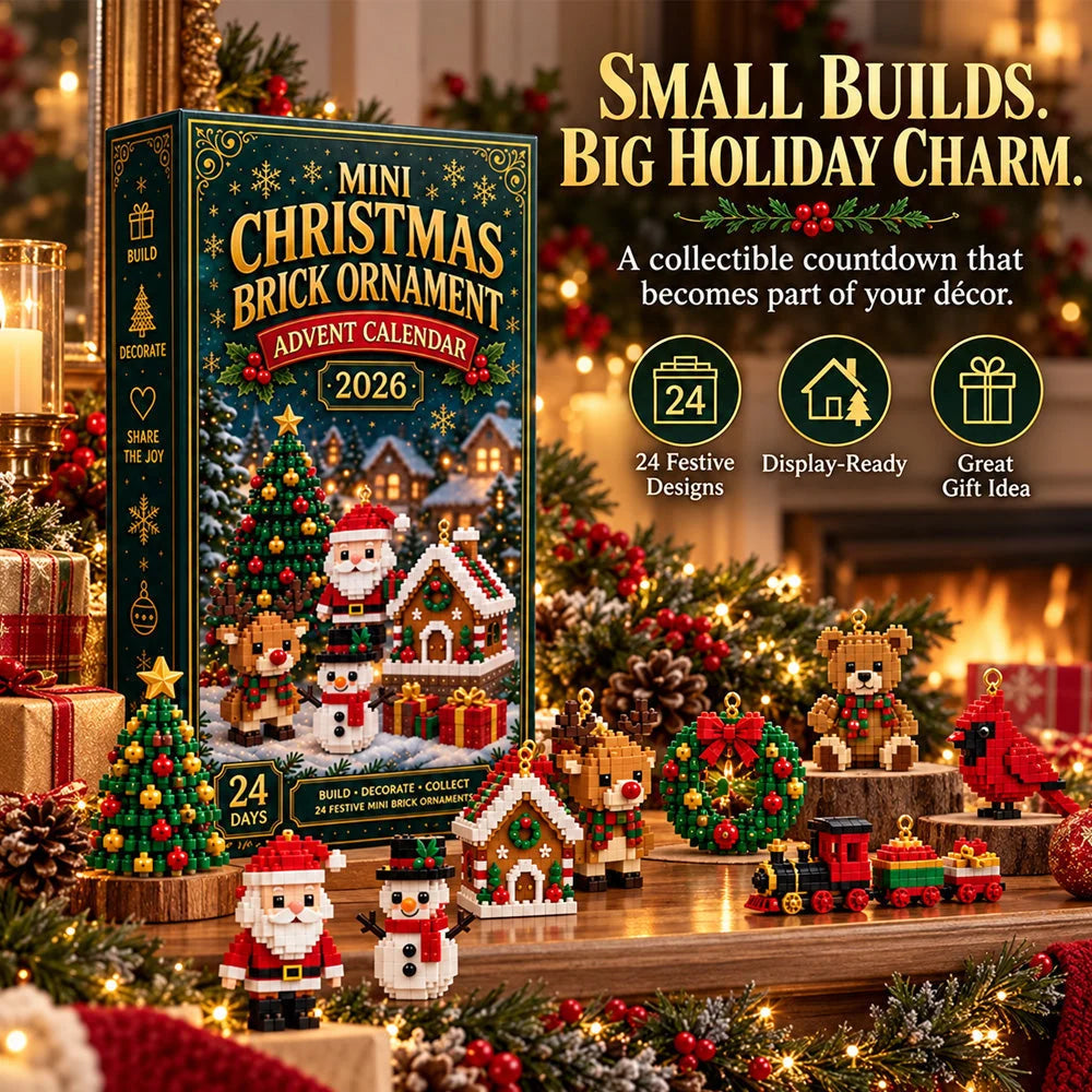 ⏳ 🎄 24-Day Mini Christmas Ornament Advent Calendar 🧱