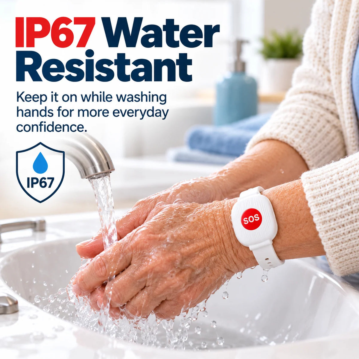 Wireless Emergency Bracelet with SOS Button