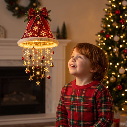 🔥Today 49% OFF🎅 Christmas Santa Hat Lights with LED String Decorations