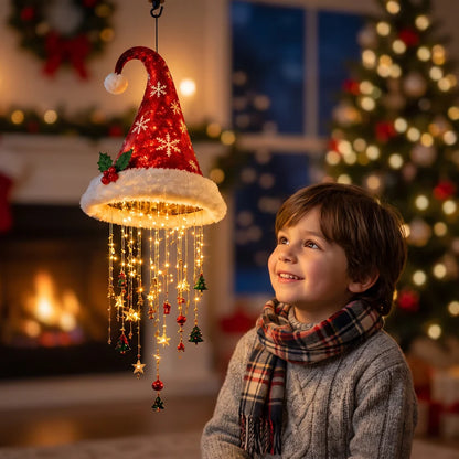 🔥Today 49% OFF🎅 Christmas Santa Hat Lights with LED String Decorations