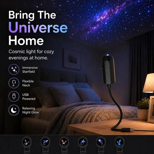 🔥LAST DAY 40% OFF - 🌌🌠HD Smart Dynamic 5D Holographic Night Light Projector